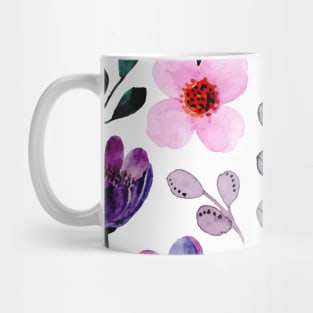 Botanic Floral Watercolor Flower Pattern Mug